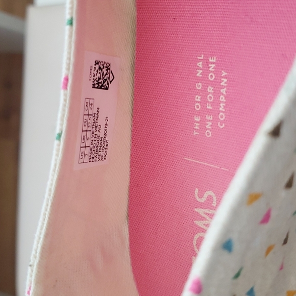 Cream/Confetti Toms - Picture 6 of 6